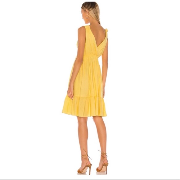 Majorelle Esther Midi Dress in Canary Yellow size Small $215 - Picture 3 of 12
